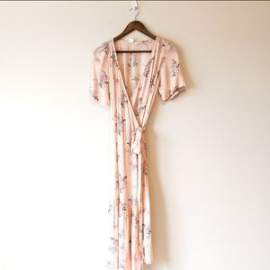 GAP Pink Floral WRAP Dress